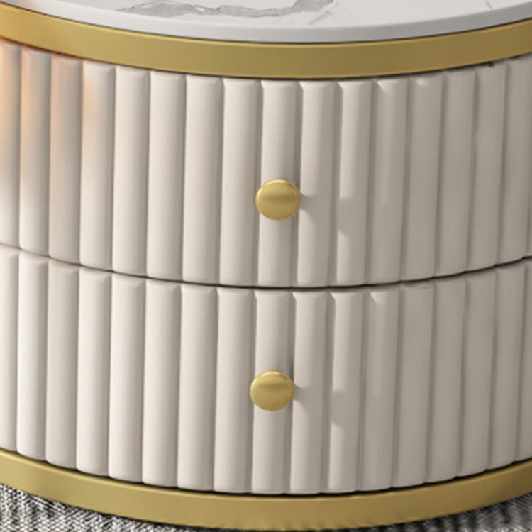 高級セラミックセンターテーブル|MDF集成材&強化ガラス&PUレザー仕様 frg-496