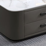 セラミック&木&MDF集成材&PUレザー&強化ガラスの多機能センターテーブル - 高級感と実用性を両立 frg-500