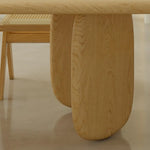 パイン材質のモダンなダイニングテーブル|シンプルデザインでどんなインテリアにもマッチ fsdb-2257