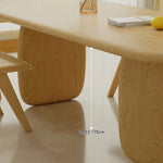 パイン材質のモダンなダイニングテーブル|シンプルデザインでどんなインテリアにもマッチ fsdb-2257