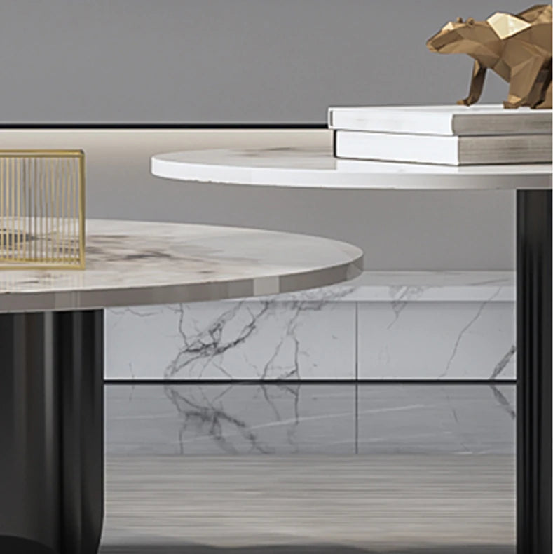 モダンなセラミックセンターテーブル - 高級感漂うリビングの主役 fsdb-2264