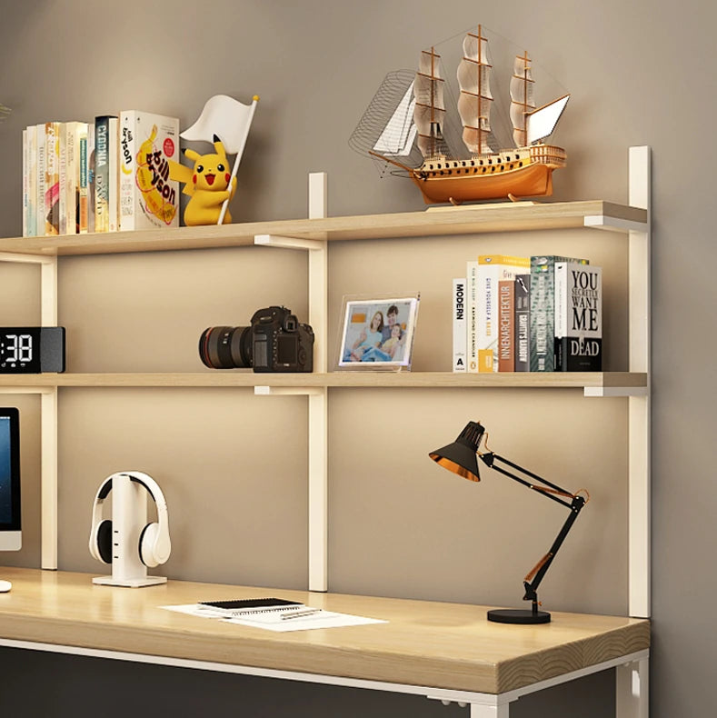 パイン材使用L字型デスク|スタイリッシュな収納一体型テーブル fsdb-2265