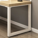 パイン材使用L字型デスク|スタイリッシュな収納一体型テーブル fsdb-2265