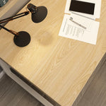 パイン材使用L字型デスク|スタイリッシュな収納一体型テーブル fsdb-2265