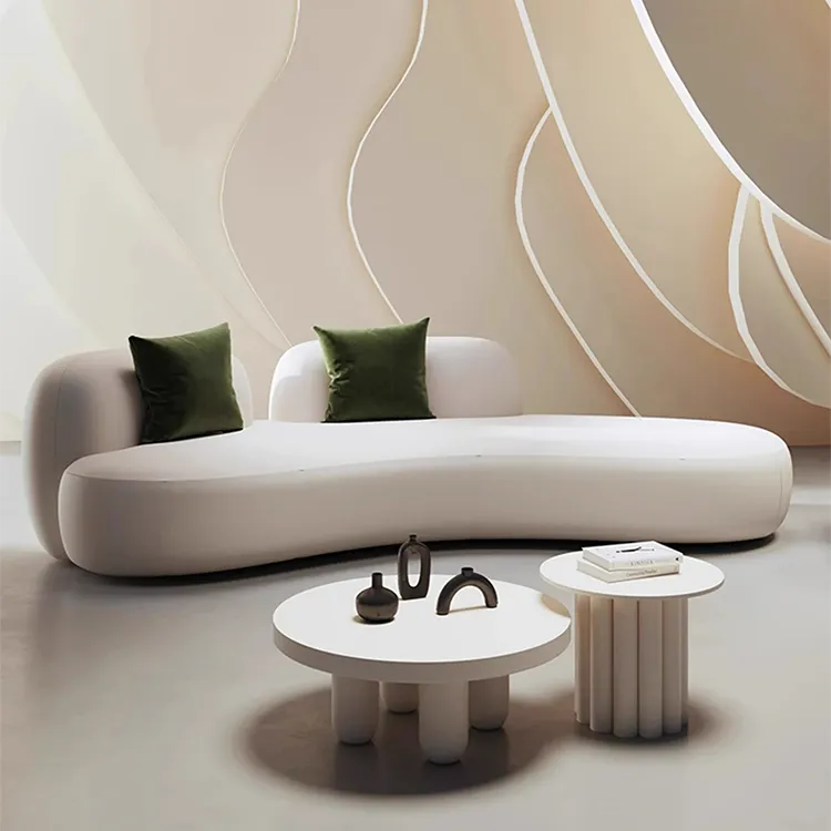 曲線美が魅力のパイン材ソファー|高級感あふれるデザインでリビングをオシャレに演出 fsdb-2276