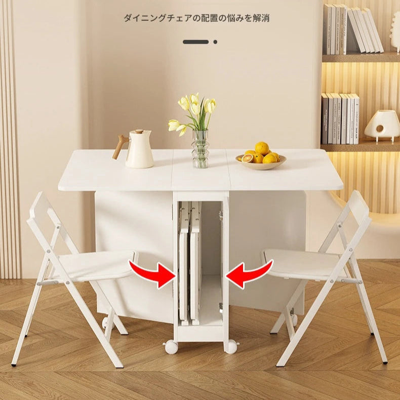 折りたたみ可能なスリムデザインのホワイトチェア - スペース節約、モダンなインテリアに最適! fsf-5210-ch