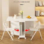 折りたたみ可能なスリムデザインのホワイトチェア - スペース節約、モダンなインテリアに最適! fsf-5210-ch