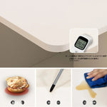 コンパクト折りたたみテーブル|モダンデザイン|ホワイト|省スペース対応|キャスター付き|ダイニング・リビングに最適 fsf-5210