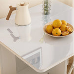 コンパクト折りたたみテーブル|モダンデザイン|ホワイト|省スペース対応|キャスター付き|ダイニング・リビングに最適 fsf-5210