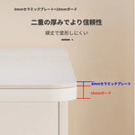 コンパクト折りたたみテーブル|モダンデザイン|ホワイト|省スペース対応|キャスター付き|ダイニング・リビングに最適 fsf-5210