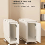 コンパクト折りたたみテーブル|モダンデザイン|ホワイト|省スペース対応|キャスター付き|ダイニング・リビングに最適 fsf-5210