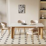 セラミック アッシュ材 多層板デザイン テーブル - おしゃれで耐久性抜群 fsm-309