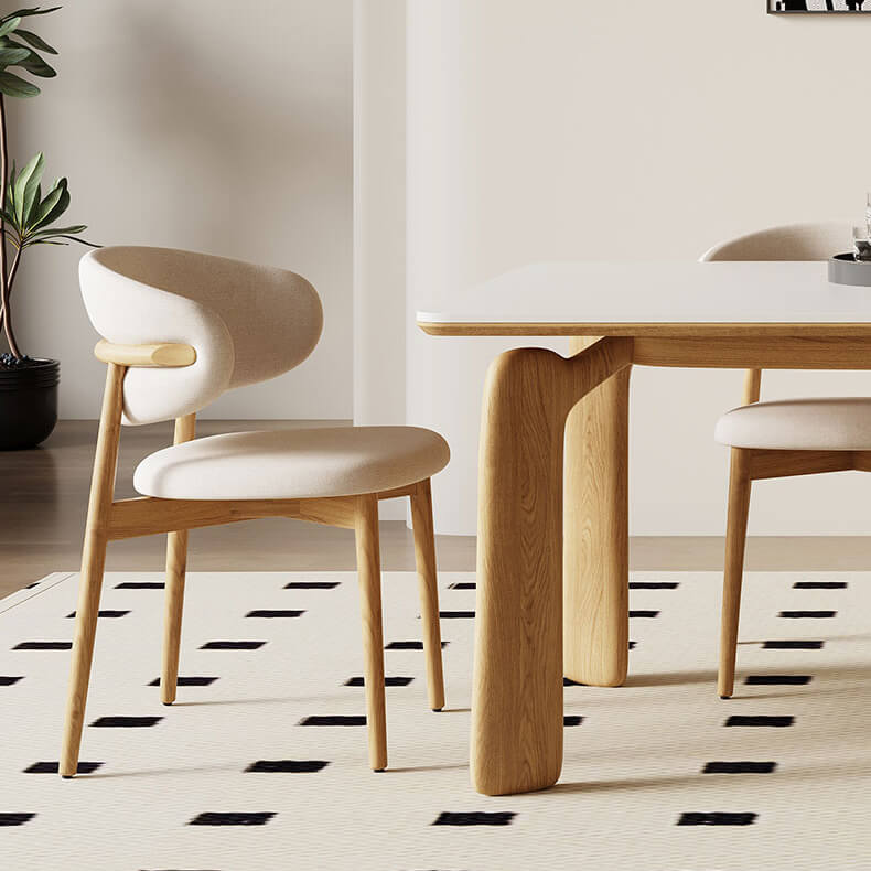 セラミック アッシュ材 多層板デザイン テーブル - おしゃれで耐久性抜群 fsm-309