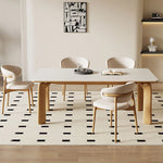 アッシュ材使用!スタイリッシュPUレザーチェア - 快適な座り心地&モダンなデザイン fsm-966