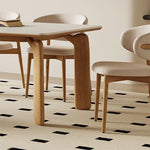 アッシュ材使用!スタイリッシュPUレザーチェア - 快適な座り心地&モダンなデザイン fsm-966