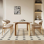 アッシュ材使用!スタイリッシュPUレザーチェア - 快適な座り心地&モダンなデザイン fsm-966