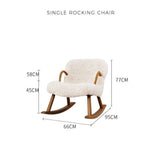 木製フレーム&シープボア素材の快適チェア – スタイリッシュでリラックスできる逸品 fsmy-400