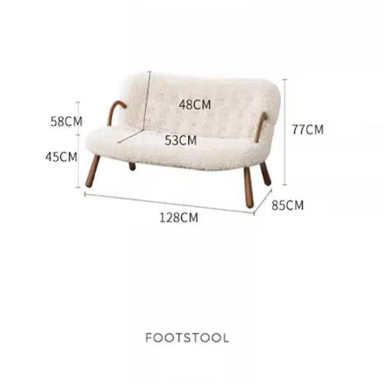 木製フレーム&シープボア素材の快適チェア – スタイリッシュでリラックスできる逸品 fsmy-400