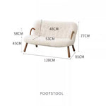 木製フレーム&シープボア素材の快適チェア – スタイリッシュでリラックスできる逸品 fsmy-400