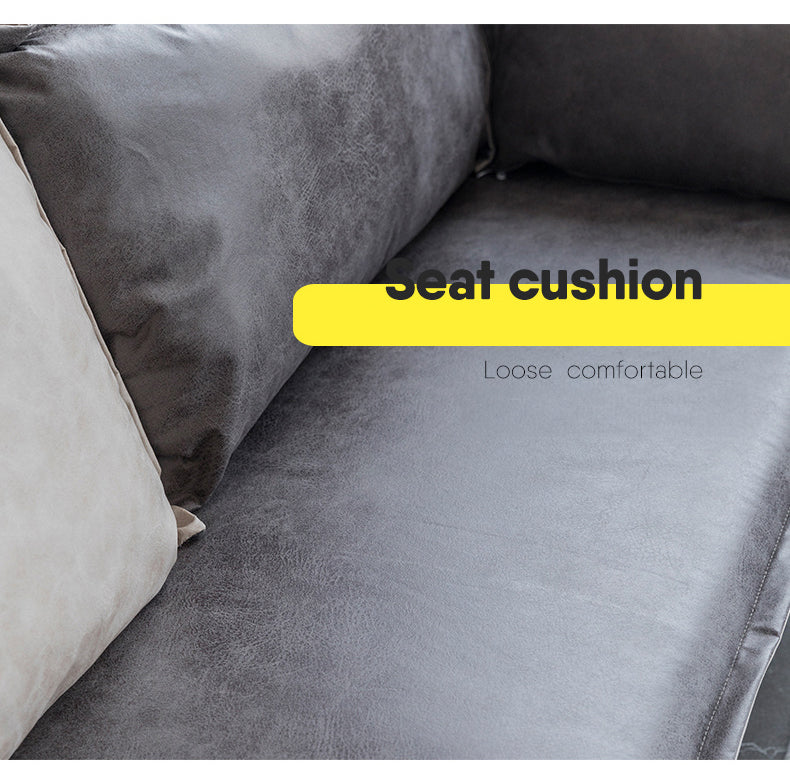 高級ソファー 木製フレーム エアレザー仕上げ 快適な座り心地 モダンデザイン fsmy-401