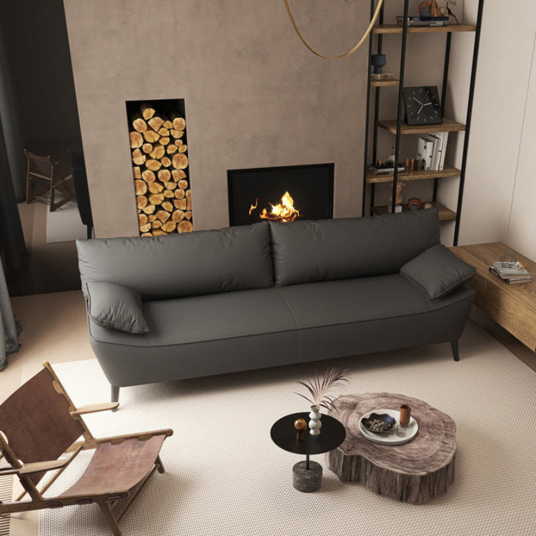 【人気デザイン】高品質木製MDFソファー?エアレザー仕上げで快適な座り心地 fsmy-402