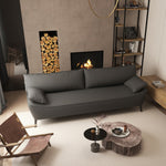 【人気デザイン】高品質木製MDFソファー?エアレザー仕上げで快適な座り心地 fsmy-402