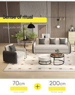 高品質ソファー|木製MDF集成材 & エアレザー製】リビング用快適家具 fsmy-404