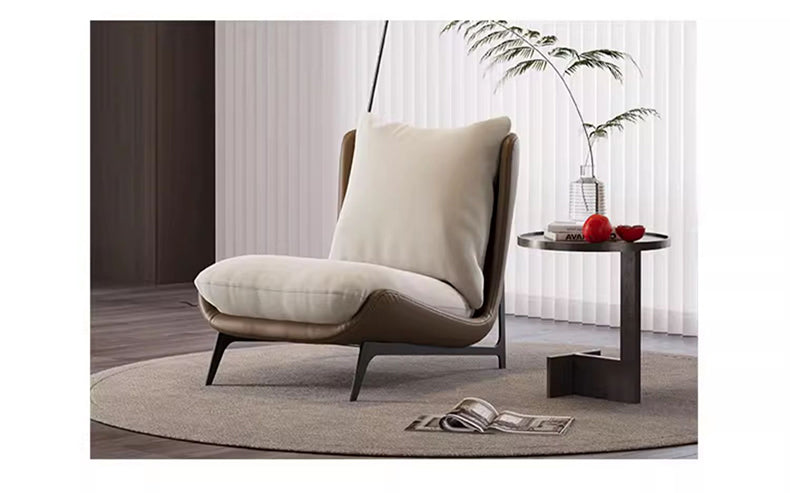 【高級感】ステンレスフレームのエレガントチェア - PUレザー&MDF集成材使用 しっかりフィットするラテックス&PPコットン座面! fsmy-453