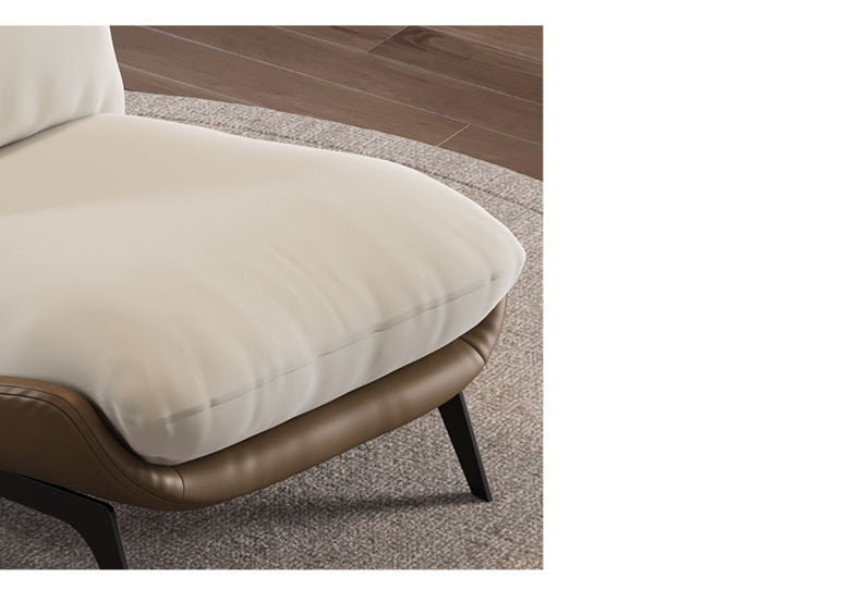 【高級感】ステンレスフレームのエレガントチェア - PUレザー&MDF集成材使用 しっかりフィットするラテックス&PPコットン座面! fsmy-453