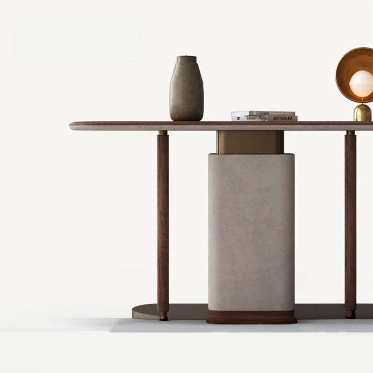 PUレザーウォールナットキャビネット - モダンでスタイリッシュな収納家具 fsu-5240