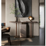 PUレザーウォールナットキャビネット - モダンでスタイリッシュな収納家具 fsu-5240