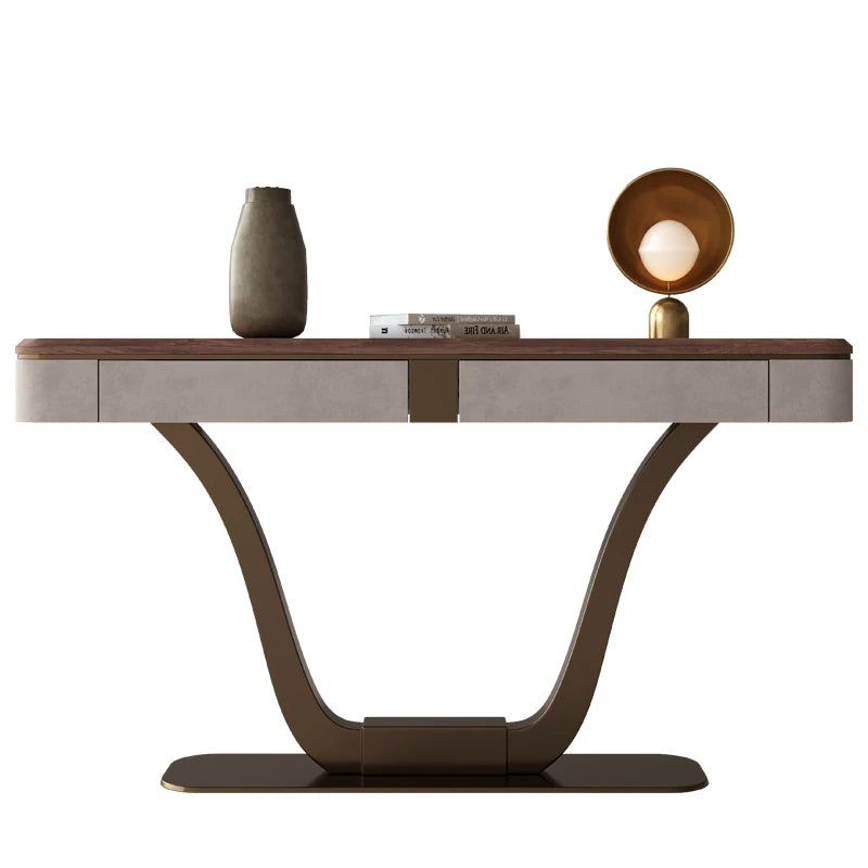 ウォールナット製PUレザーキャビネット - おしゃれで機能的な収納家具 fsu-5241