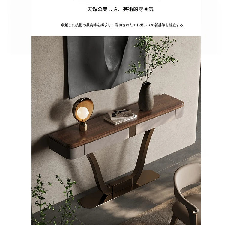 ウォールナット製PUレザーキャビネット - おしゃれで機能的な収納家具 fsu-5241