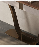 ウォールナット製PUレザーキャビネット - おしゃれで機能的な収納家具 fsu-5241