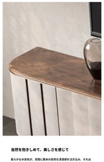 PUレザー&ウォールナット製 おしゃれなテレビ台 | ステンレス脚付きデザインでインテリアを格上げ fsu-5245