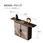 PUレザー&ウォールナットキャビネット - モダンで洗練された収納ソリューション fsu-5248