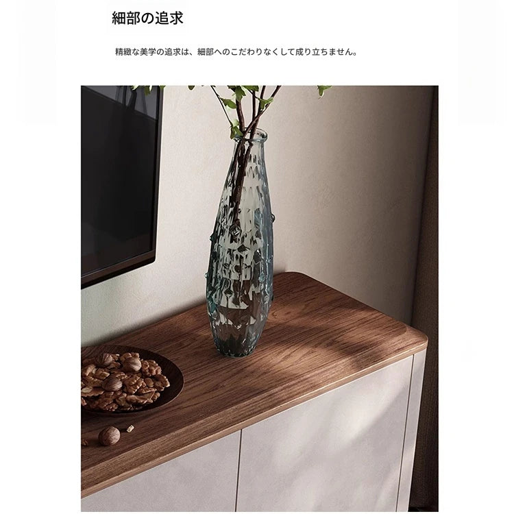 PUレザーとウォールナットの高級テレビ台 - スタイリッシュで機能的なリビングの必需品 fsu-5250