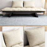 パイン材使用 シリコンフィル入り快適ソファー 綿麻カバー付き fsx-1000