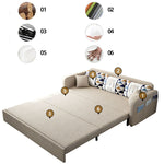 無垢材使用快適ソファー — シリコンフィル&綿麻クッション fsx-1004