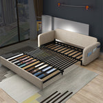 無垢材使用快適ソファー — シリコンフィル&綿麻クッション fsx-1004