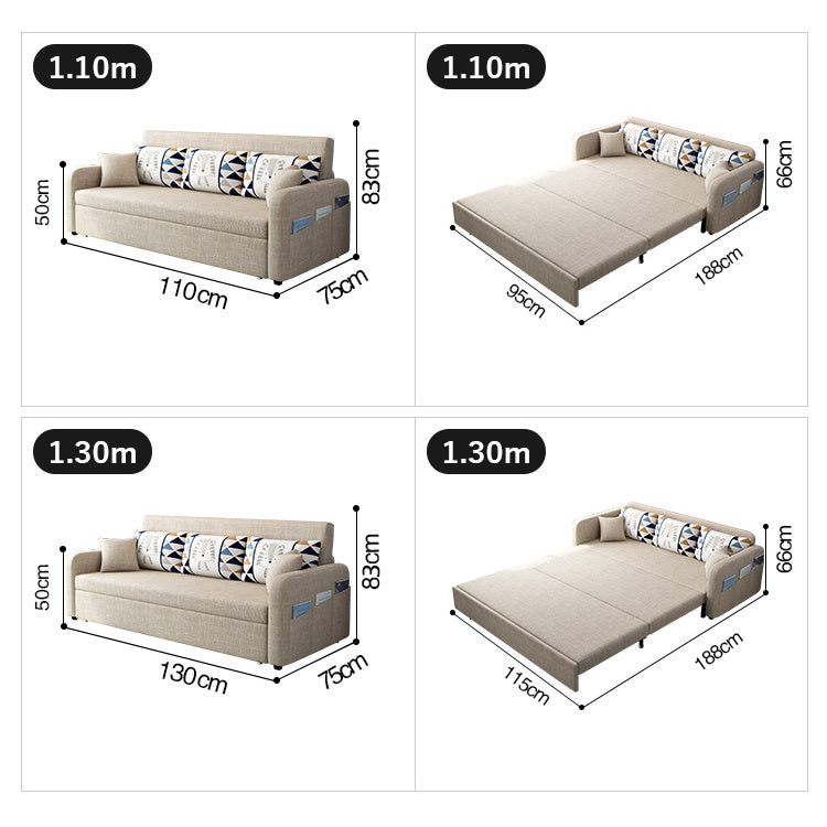 無垢材使用快適ソファー — シリコンフィル&綿麻クッション fsx-1004