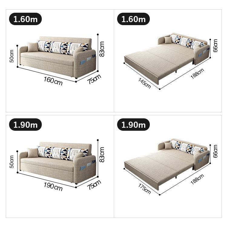 無垢材使用快適ソファー — シリコンフィル&綿麻クッション fsx-1004