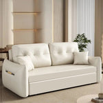 高級多層板エアレザーソファー - 快適シリコンフィルクッション付き fsx-1013