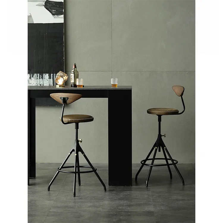 チェア グリーン キャメル カーキ ダークグレー グレー オーク アイアン 銅 合皮 本革 fsz-3312