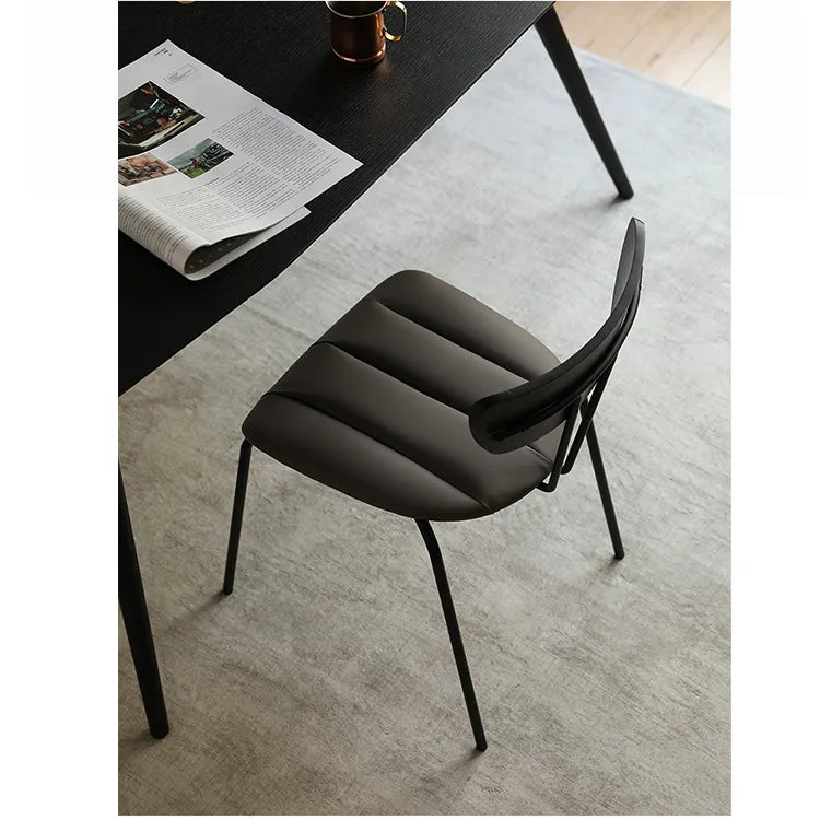 チェア ダークブラウン ダークグレー グリーン グレー イエロー 合皮 多層板 fsz-3317