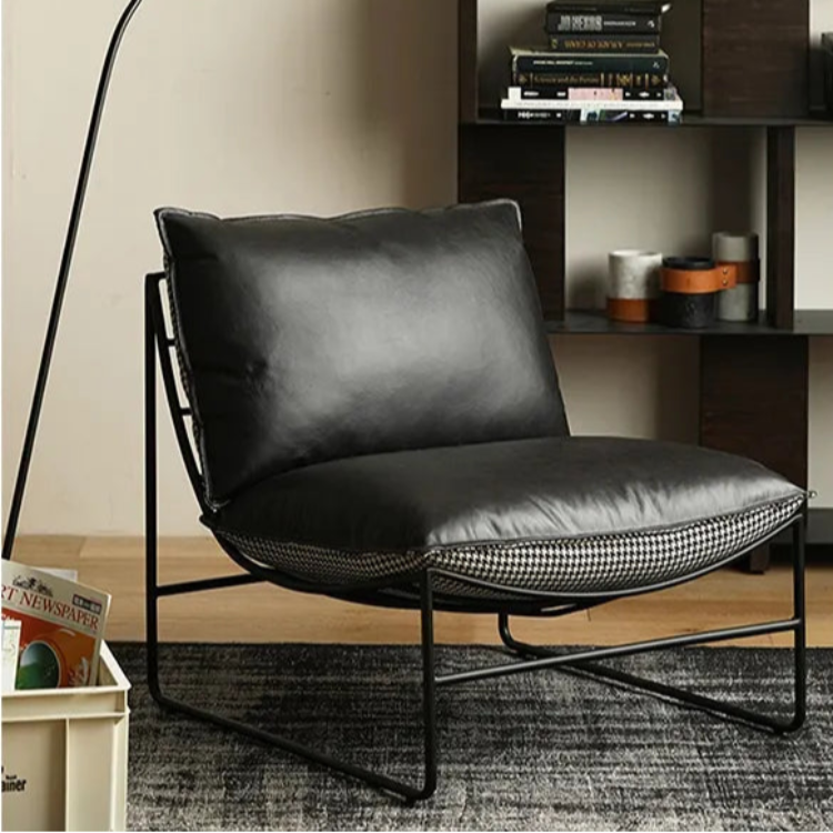 チェア ブラック ブラウン シリコンフィル ダウン 合皮 本革 fsz-3318