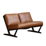 ソファー ブラック ライトブラウン 合皮 オーク シリコンフィル 銅 本革 fsz-3320