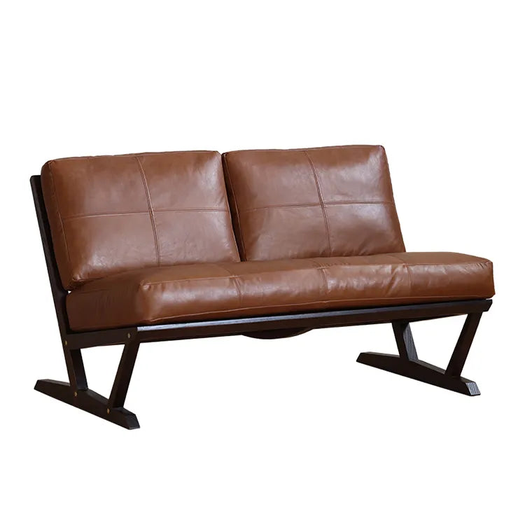 ソファー ブラック ライトブラウン 合皮 オーク シリコンフィル 銅 本革 fsz-3320