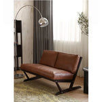 ソファー ブラック ライトブラウン 合皮 オーク シリコンフィル 銅 本革 fsz-3320