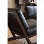 ソファー ブラック ライトブラウン 合皮 オーク シリコンフィル 銅 本革 fsz-3320